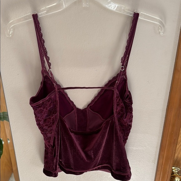 Free People Velvet Camisole in Deep Purple - Picture 5 of 6